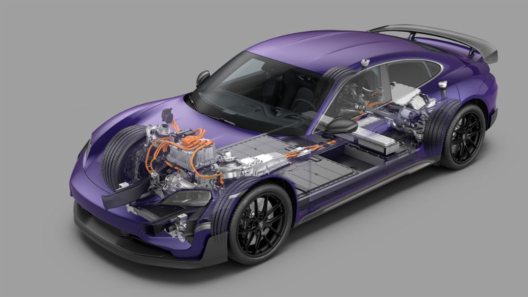 Taycan Turbo GT con paquete Weissach, Porsche AG