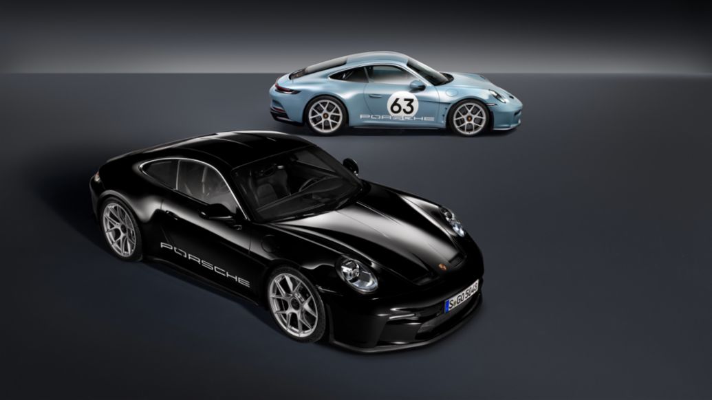 Porsche 911 S/T with Heritage Design Package and Porsche 911 S/T, 2023, Porsche AG
