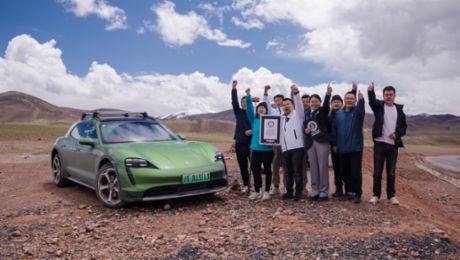 Nuevo récord de altitud para el Porsche Taycan Cross Turismo