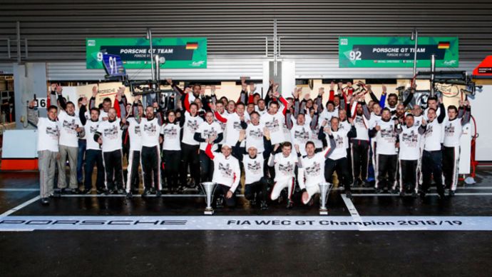 Porsche GT Team, World champion FIA-WEC, Spa-Franchorchamps, 2019, Porsche AG