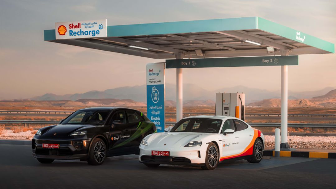 Porsche Centre Oman and Shell Oman to expand EV charging infrastructure in Oman