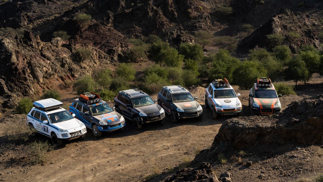 Cayenne EI: restauradas las estrellas del festival Íconos de Porsche