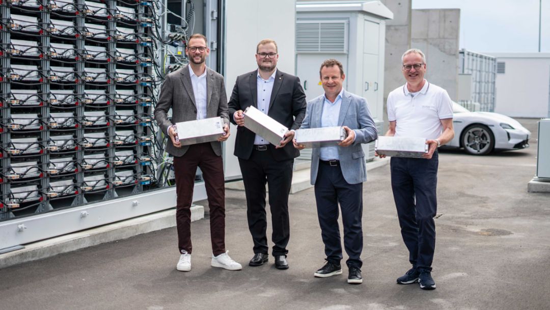 How used Taycan batteries became an energy storage system for the Leipzig plant