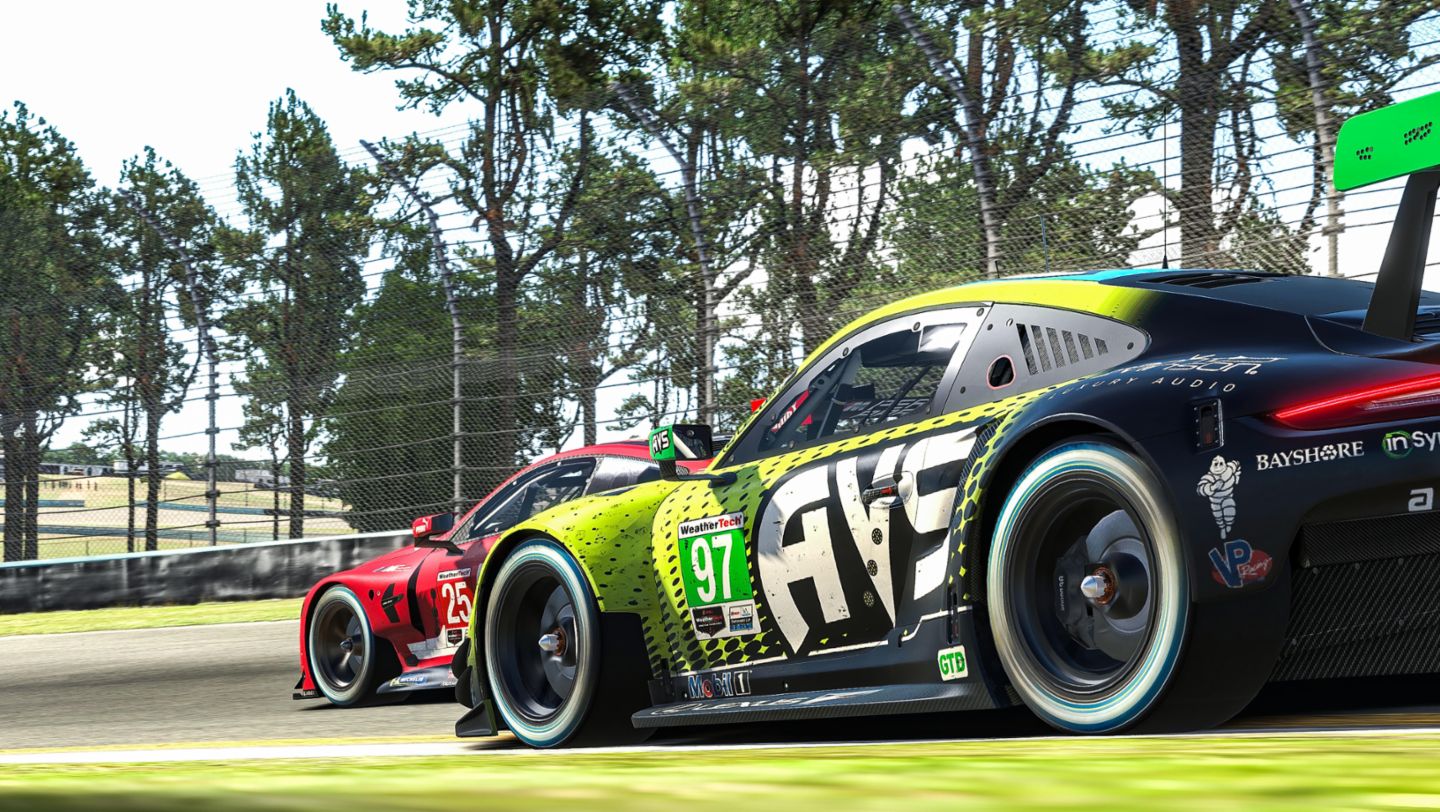 911 RSR, Shane van Gisbergen (#97), IMSA iRacing Pro Series, round 6, Watkins Glen (USA), 2020, Porsche AG