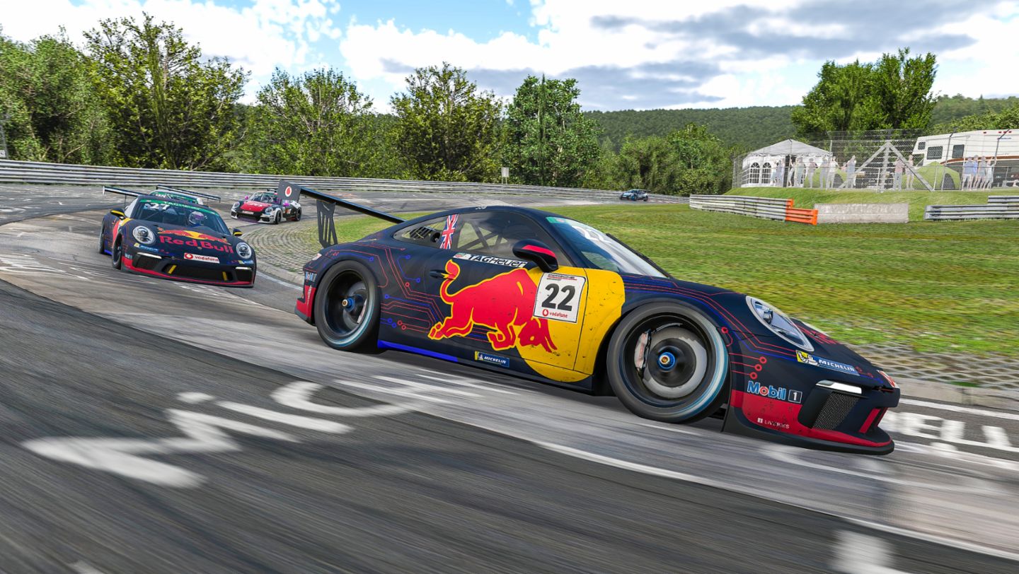 911 GT3 Cup, Porsche TAG Heuer Esports Supercup, Nürburgring-Nordschleife, 2020, Porsche AG